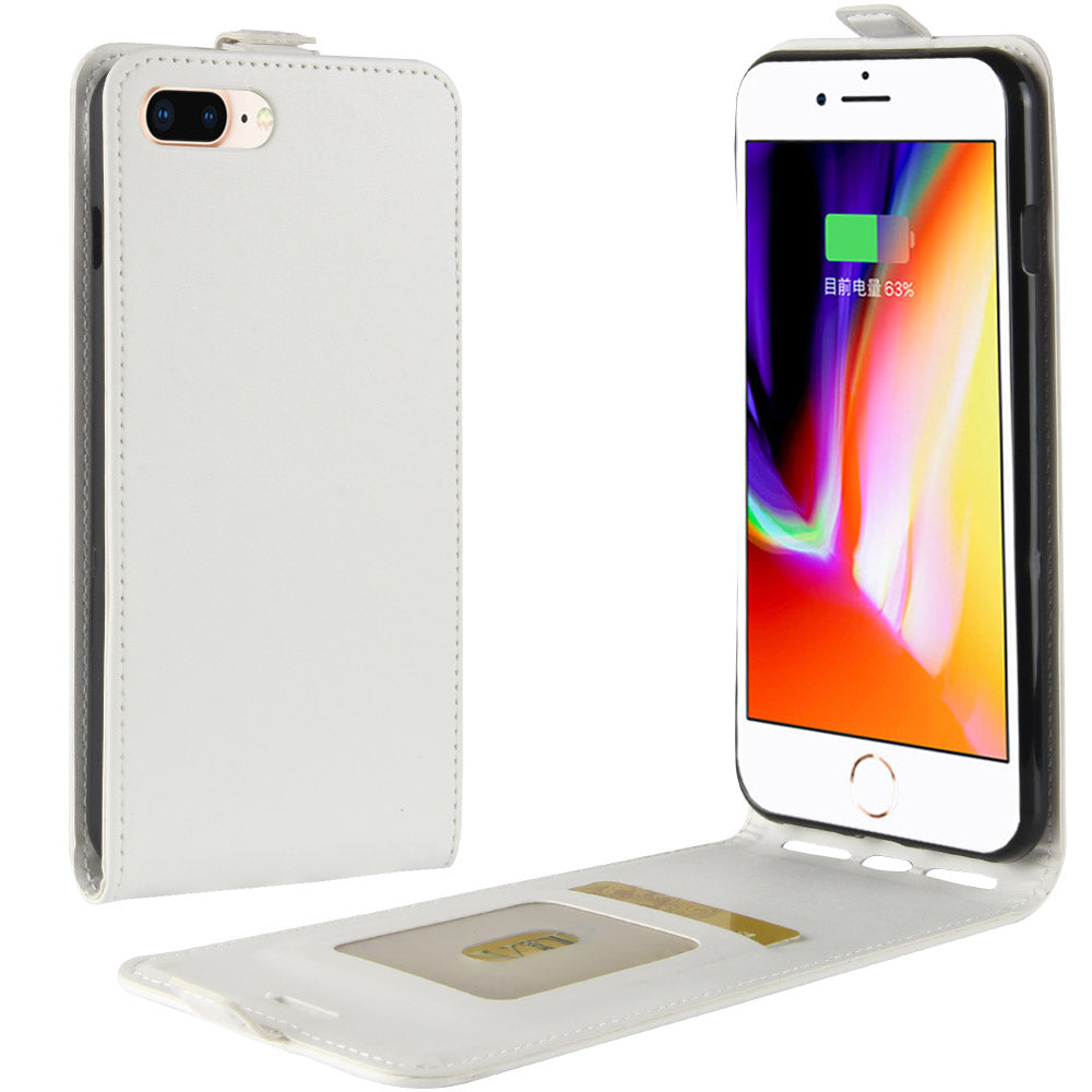 iPhone 7 Plus 8 Plus Case PU Leather Flip Magnetic Wallet Cover