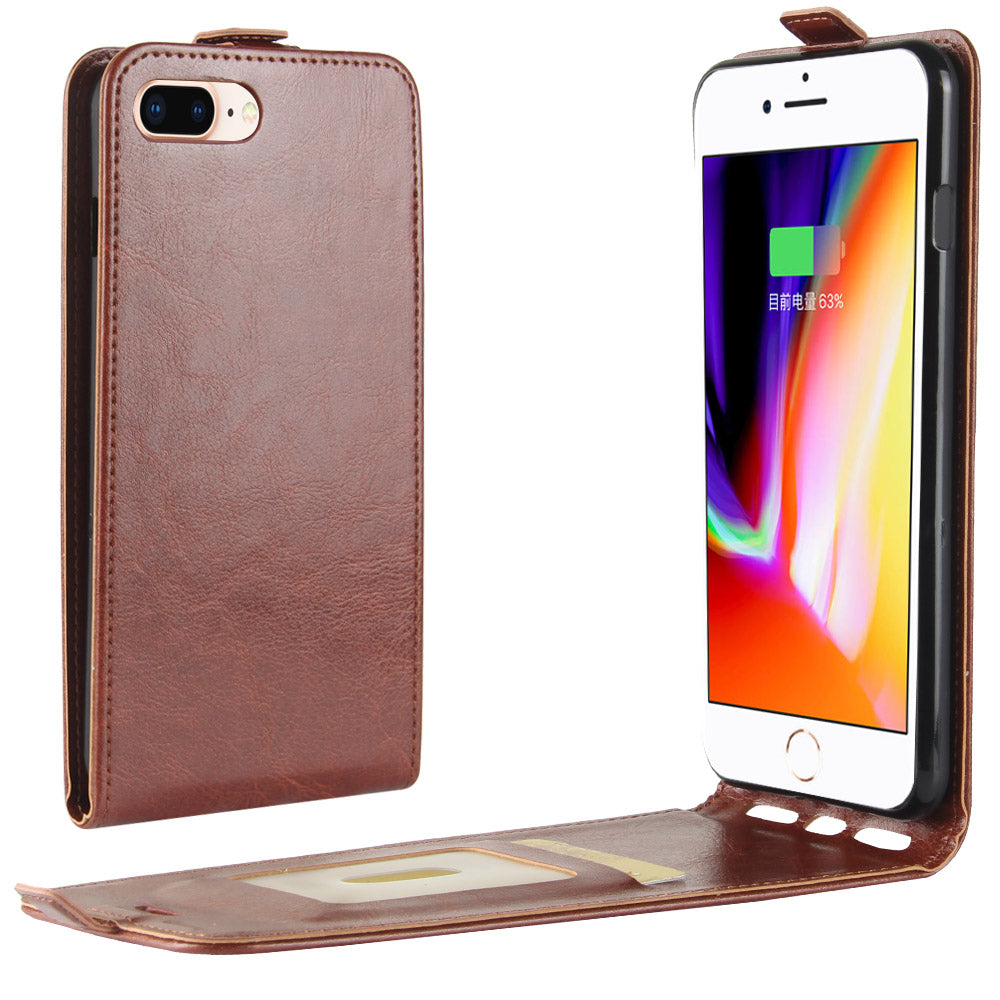 iPhone 7 Plus 8 Plus Case PU Leather Flip Magnetic Wallet Cover