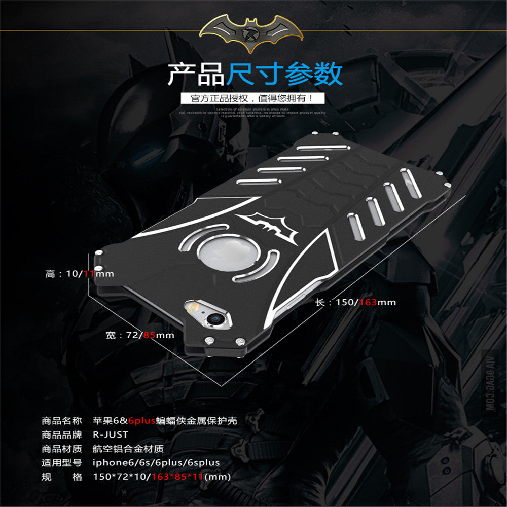 iPhone 6 Plus 6s Plus Metal Protective Case Batman Shockproof Cover