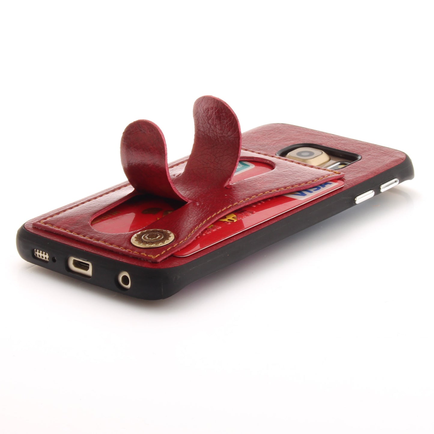 Samsung Galaxy S6 edge Case PU Leather Card Slot Stand Cover for Samsung Galaxy S6 edge