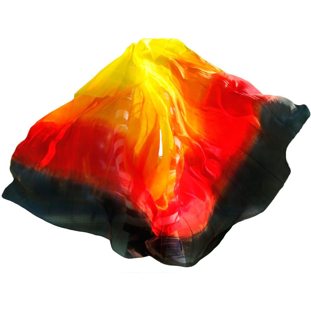 design real silk belly dance veil cheap dance veils tari perut kostum veil wholesale 250 270 X114cm Black red orange Yellow