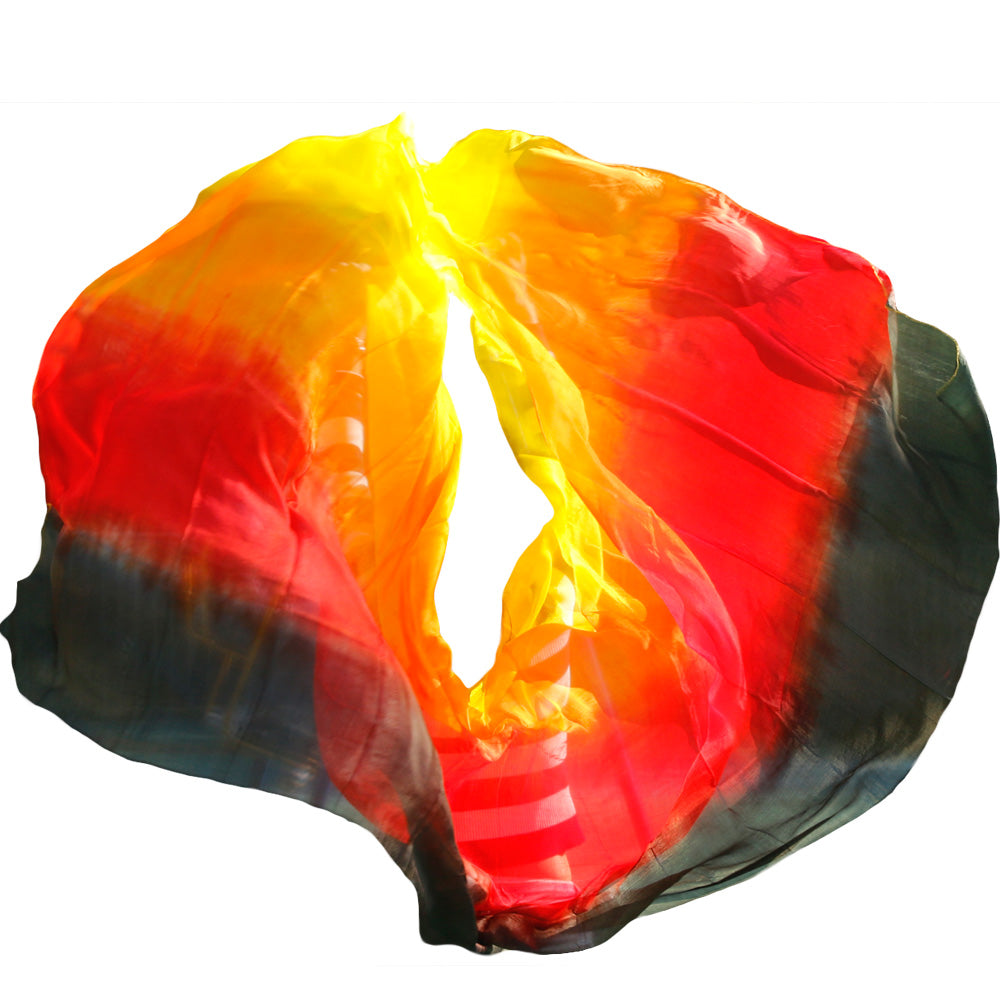 design real silk belly dance veil cheap dance veils tari perut kostum veil wholesale 250 270 X114cm Black red orange Yellow