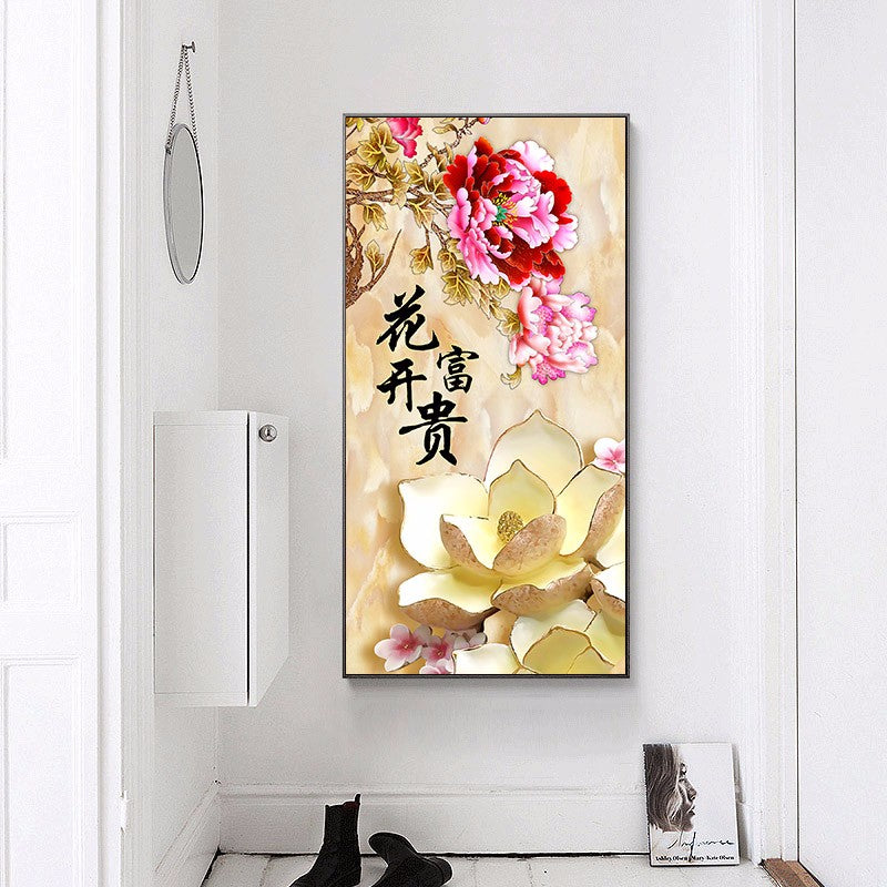 Meian,"Peony Flowers" Special,Diamond Embroidery Kits Set,Full,DIY,Diamond Painting,Cross,Diamond Mosaic,Bead Picture,Home Decor