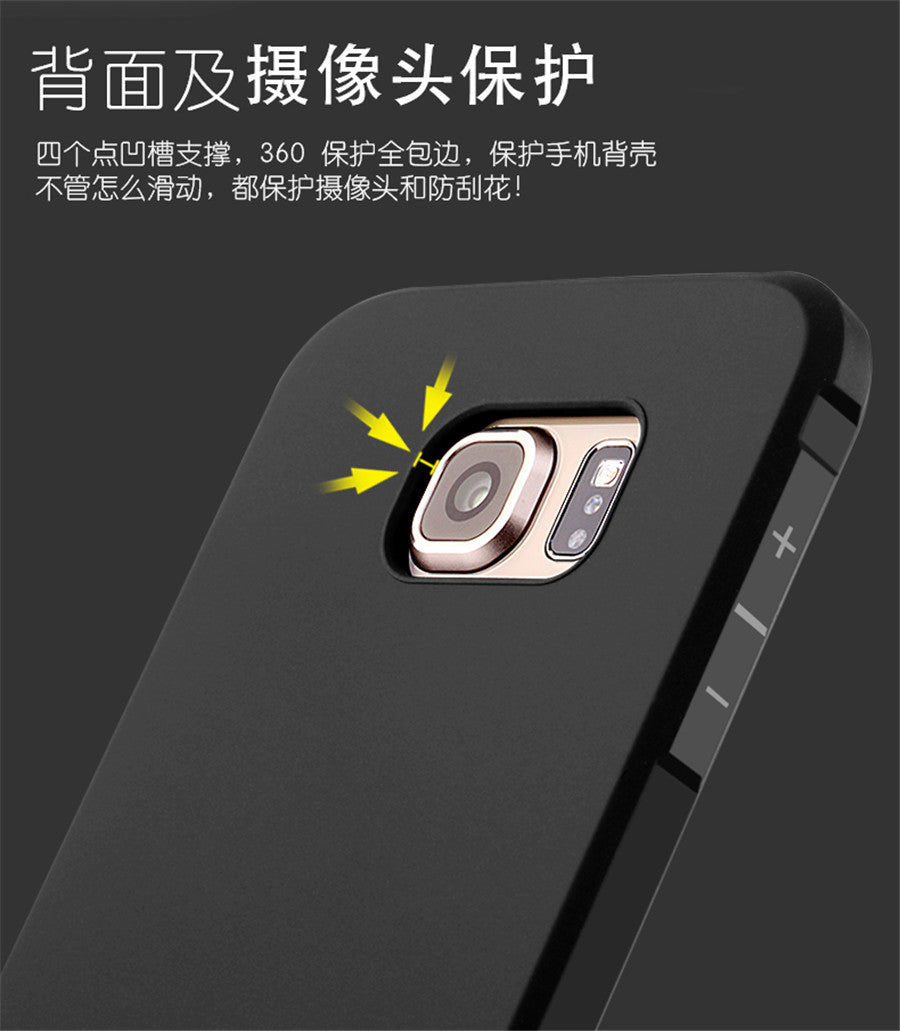 Samsung Galaxy S6 Case Full Covered Protective Matte Non-slip Luxury Silicon Cover for Samsung Galaxy S6