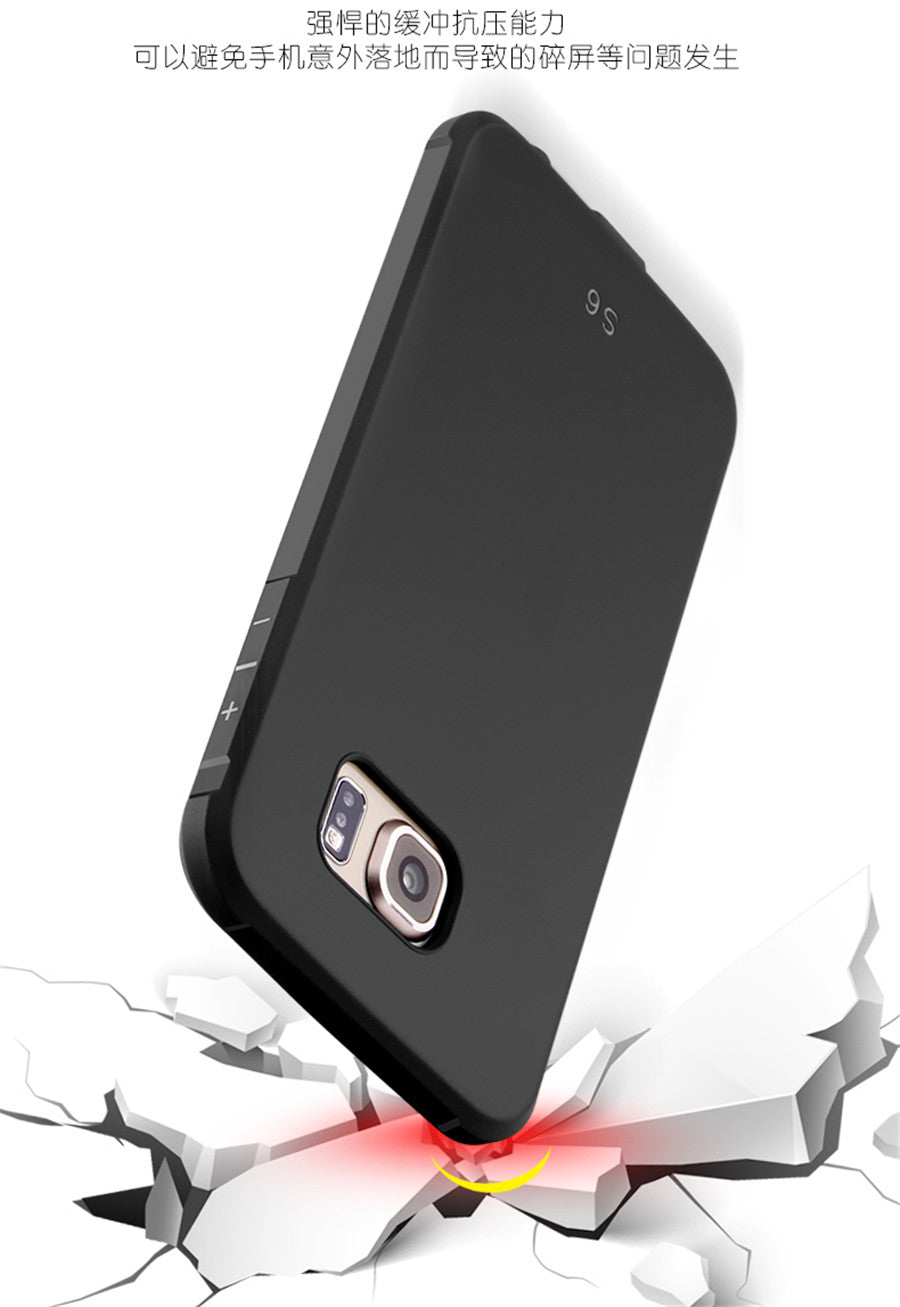 Samsung Galaxy S6 Case Full Covered Protective Matte Non-slip Luxury Silicon Cover for Samsung Galaxy S6