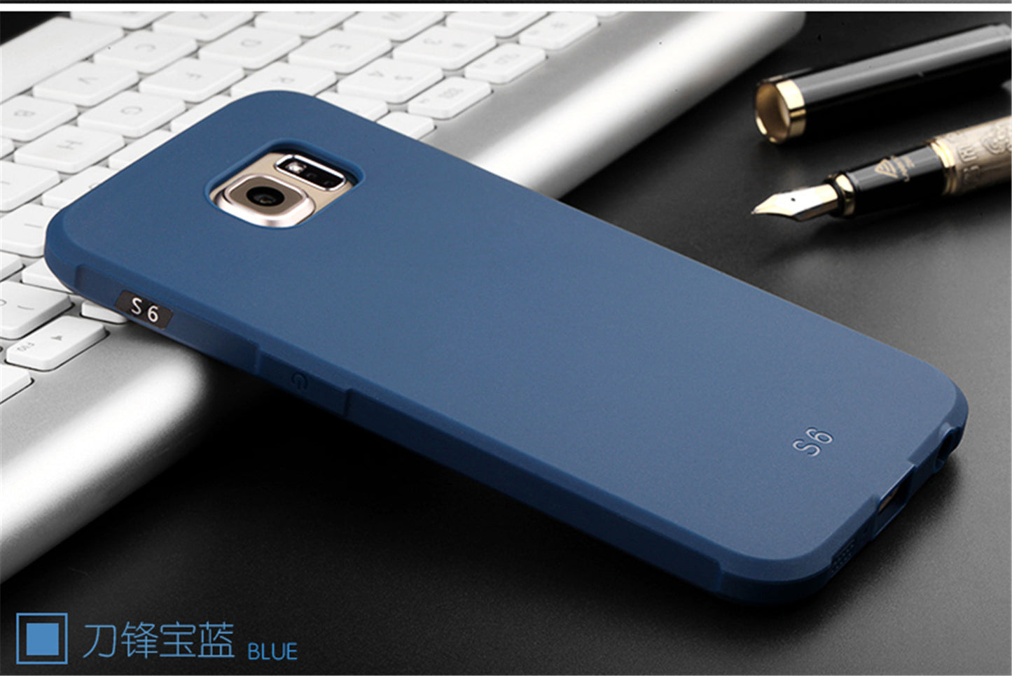 Samsung Galaxy S6 Case Full Covered Protective Matte Non-slip Luxury Silicon Cover for Samsung Galaxy S6