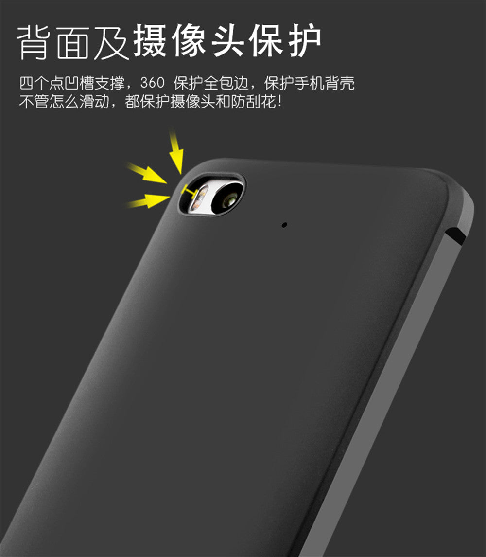 Xiaomi Mi 5s Case Full Covered Protective Matte Non-slip Luxury Silicon Cover for Xiaomi Mi 5s