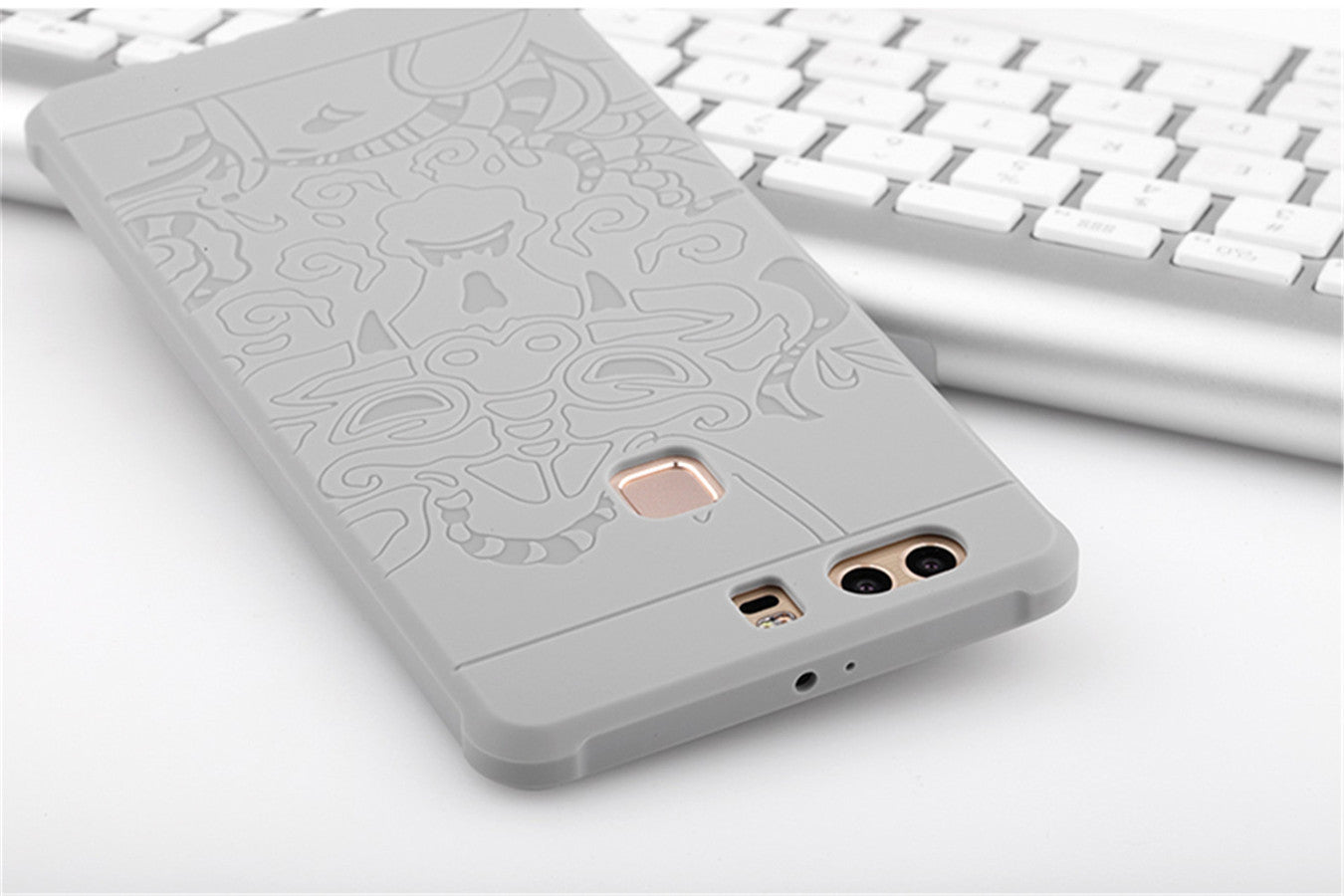 Huawei P9 Plus Case 3D Embossed Dragon Pattern Luxury Full Covered Matte Non-slip Protective Cover Huawei P9 Plus