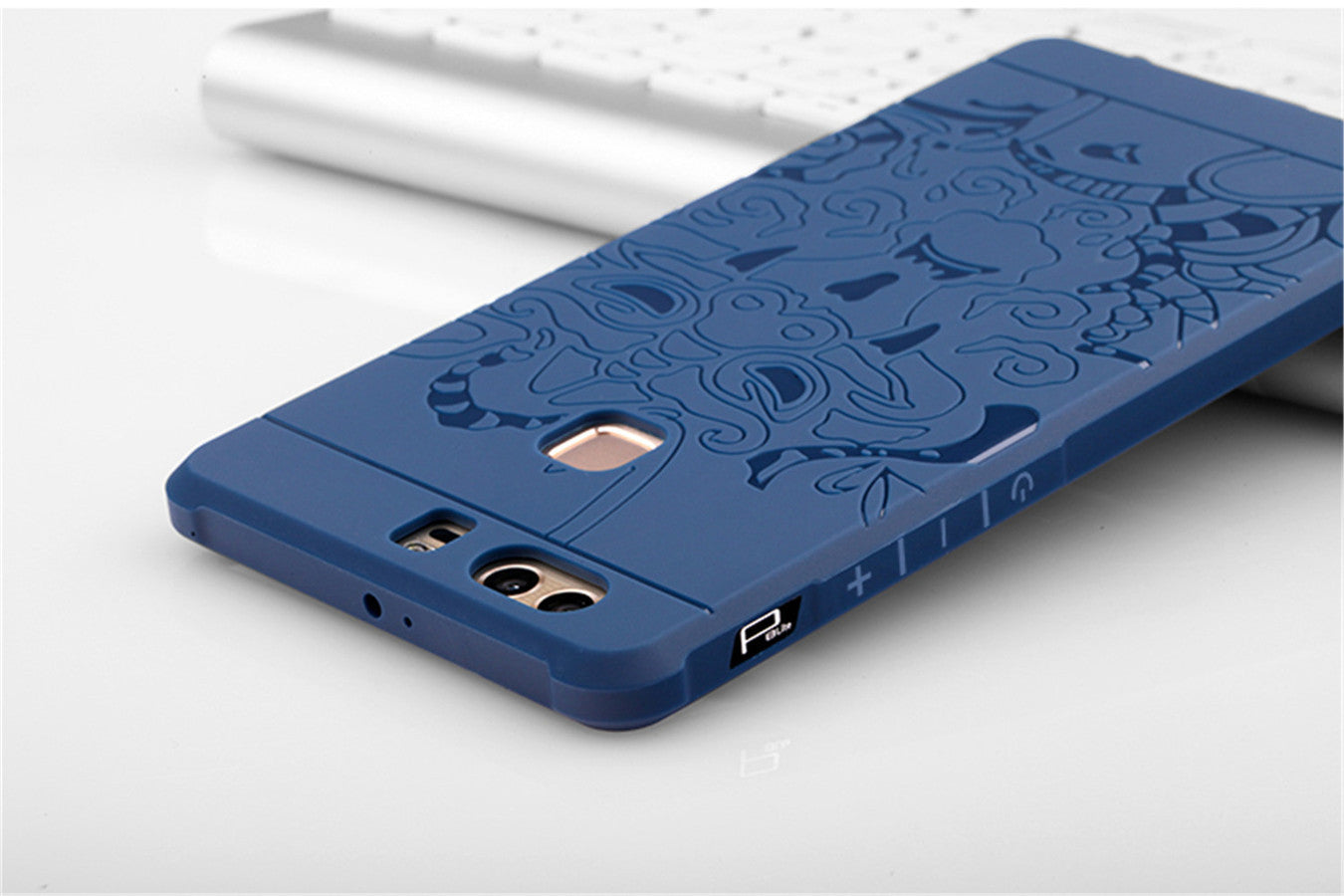 Huawei P9 Plus Case 3D Embossed Dragon Pattern Luxury Full Covered Matte Non-slip Protective Cover Huawei P9 Plus