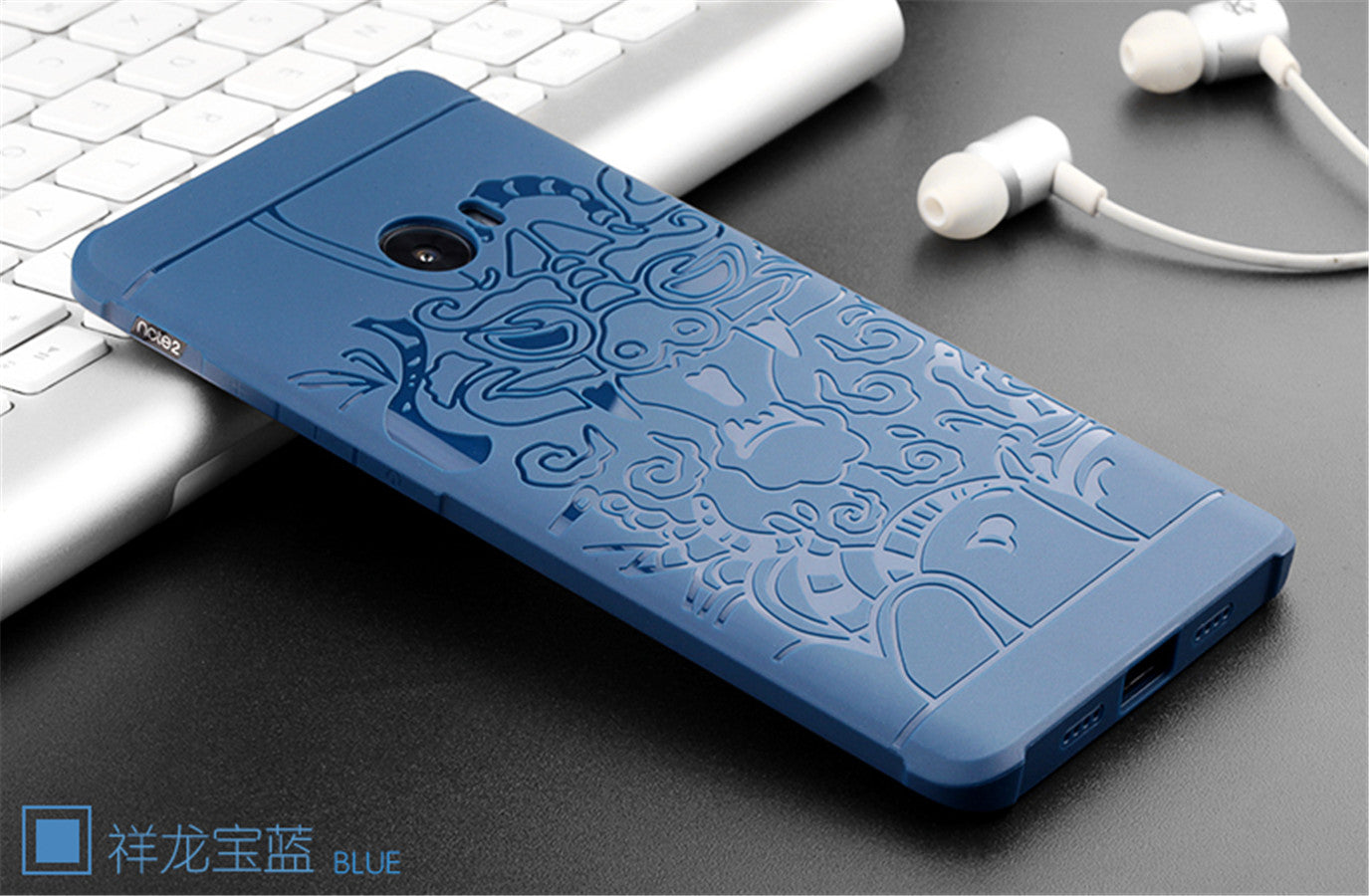 Xiaomi Mi Note 2 Case 3D Embossed Dragon Pattern Luxury Full Covered Matte Non-slip Protective Cover Xiaomi Mi Note 2