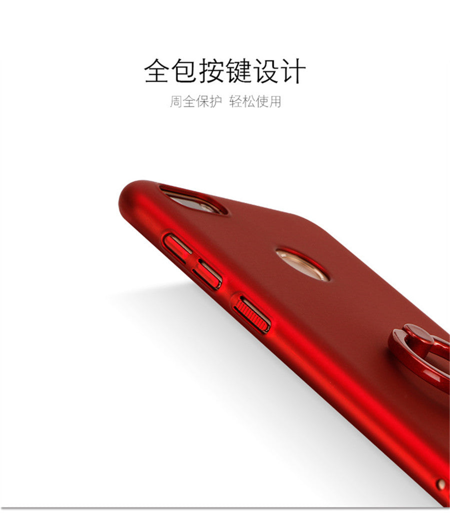 Huawei nova lite Case Solid Color Matte Ring Stand Non-slip Shockproof Back Cover For Huawei Enjoy 7