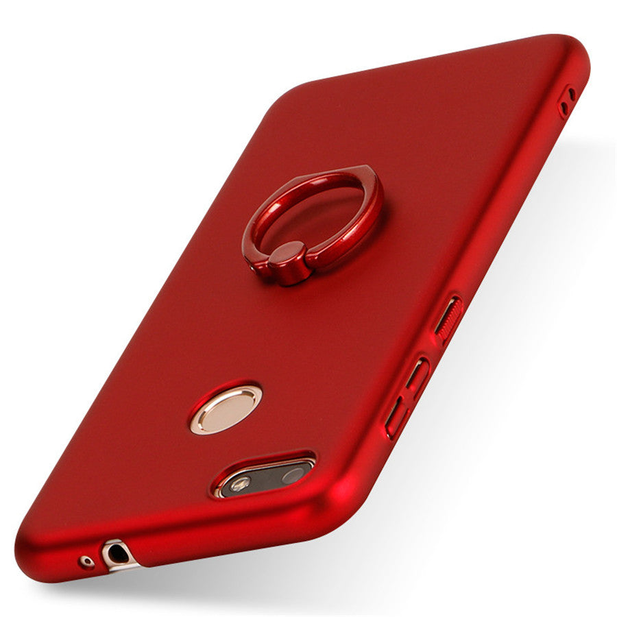 Huawei nova lite Case Solid Color Matte Ring Stand Non-slip Shockproof Back Cover For Huawei Enjoy 7