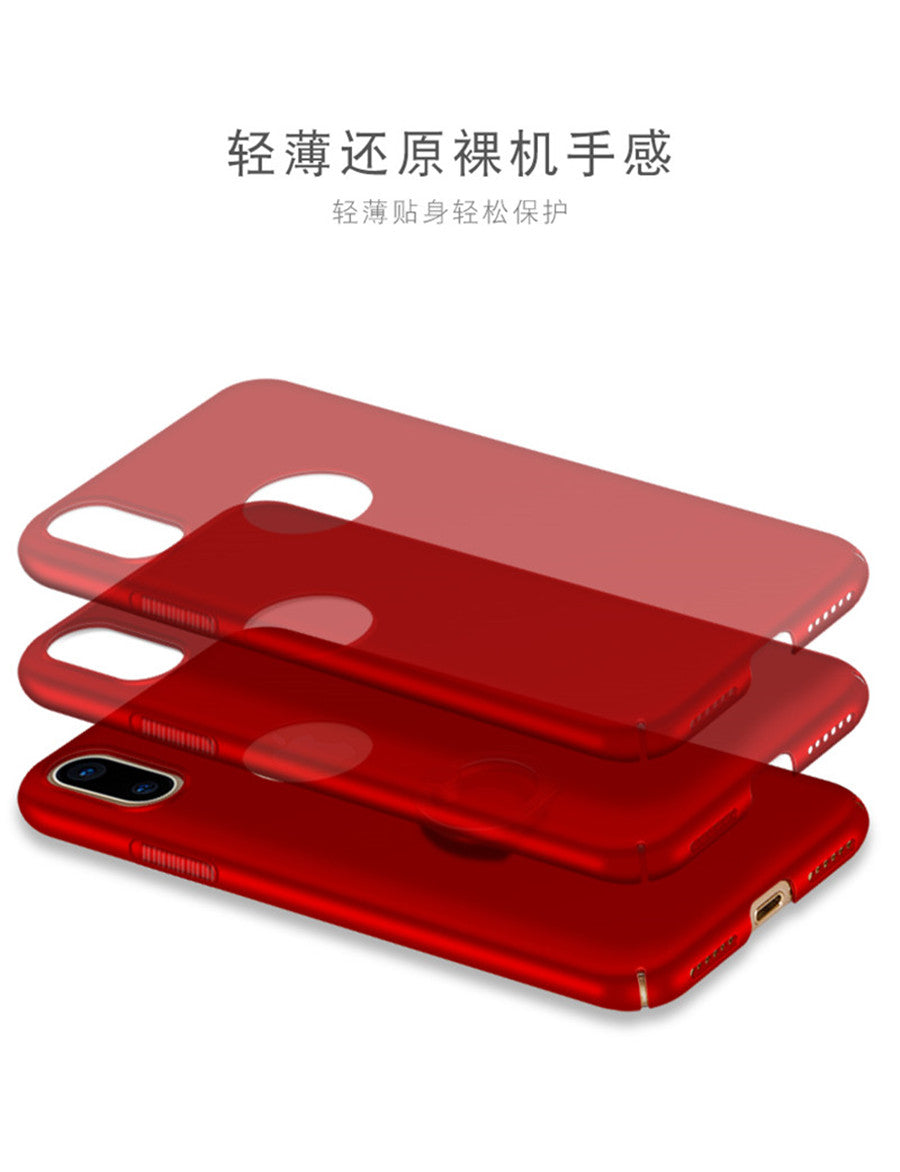 iPhone X Case Solid Color Matte Ring Stand Non-slip Shockproof Back Cover For iPhone X