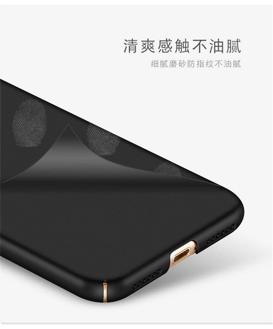 iPhone X Case Solid Color Matte Ring Stand Non-slip Shockproof Back Cover For iPhone X