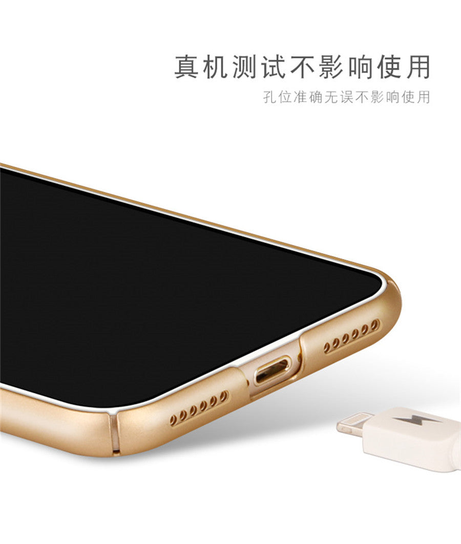 iPhone X Case Solid Color Matte Ring Stand Non-slip Shockproof Back Cover For iPhone X