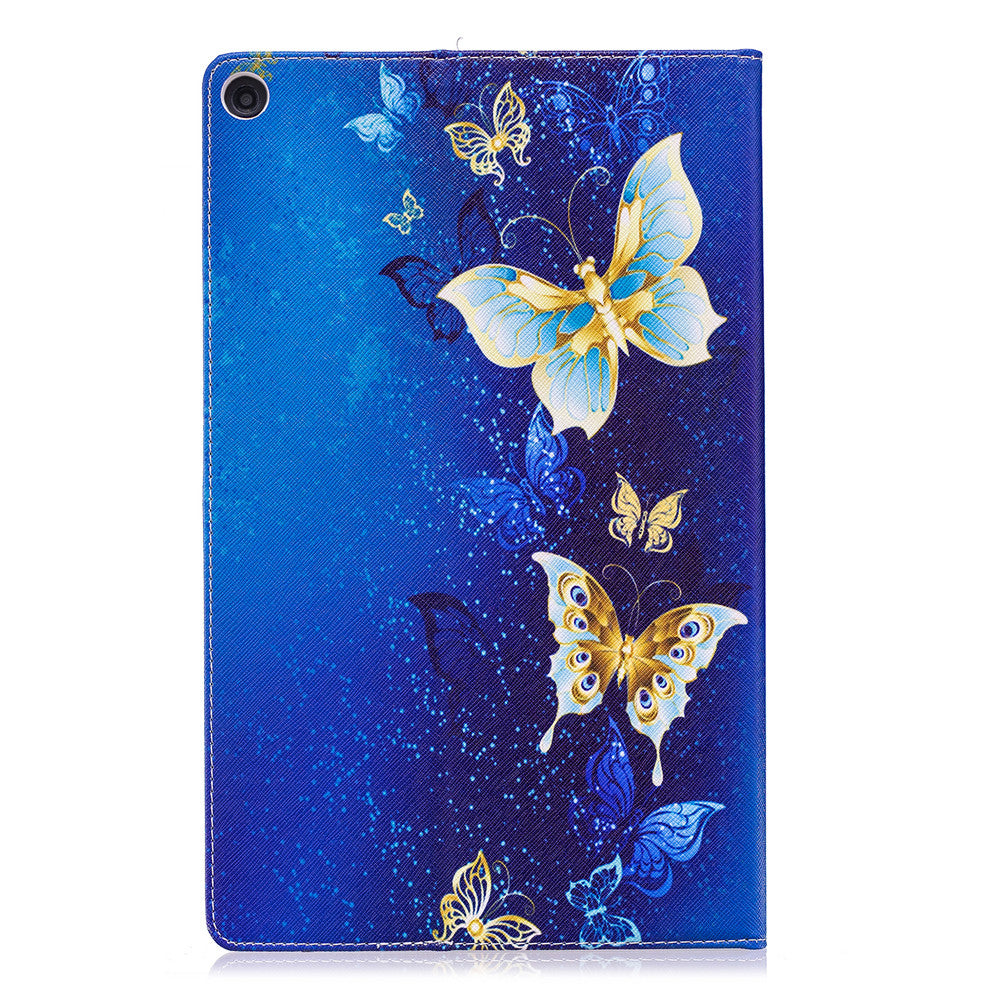 Amazon Fire HD 10 2017 Case Printing Leather Flip Wallet Magnetic Cover with Back Holder for Amazon Fire HD 10 2017