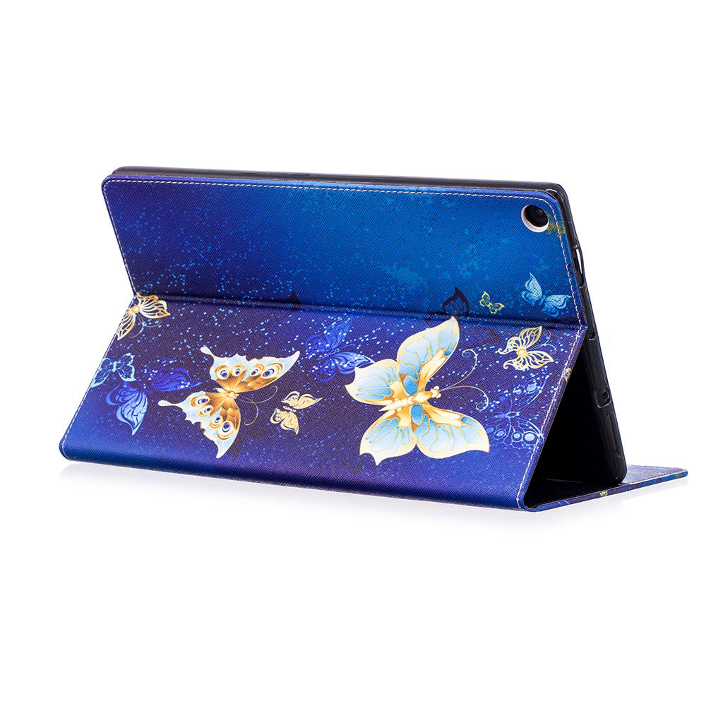 Amazon Fire HD 10 2017 Case Printing Leather Flip Wallet Magnetic Cover with Back Holder for Amazon Fire HD 10 2017