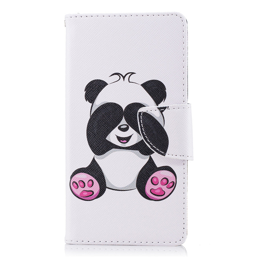 Sony Xperia XA2 Case Printing Leather Flip Wallet Magnetic Cover with Back Holder for Sony Xperia XA2