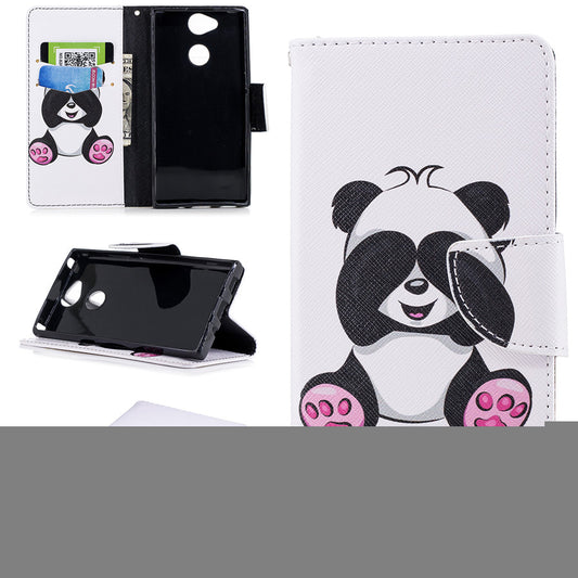 Sony Xperia XA2 Case Printing Leather Flip Wallet Magnetic Cover with Back Holder for Sony Xperia XA2