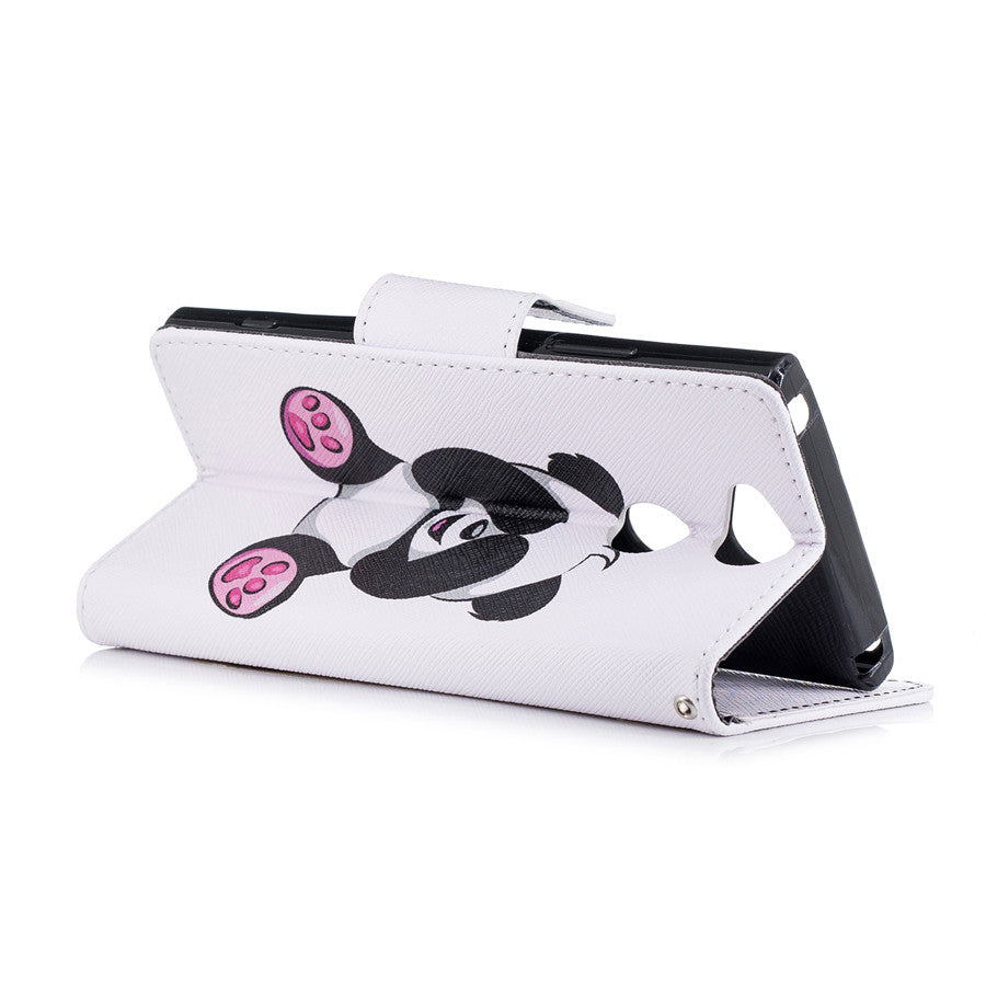 Sony Xperia XA2 Case Printing Leather Flip Wallet Magnetic Cover with Back Holder for Sony Xperia XA2