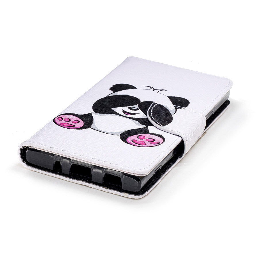 Sony Xperia XA2 Case Printing Leather Flip Wallet Magnetic Cover with Back Holder for Sony Xperia XA2