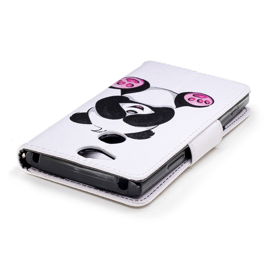 Sony Xperia XA2 Case Printing Leather Flip Wallet Magnetic Cover with Back Holder for Sony Xperia XA2