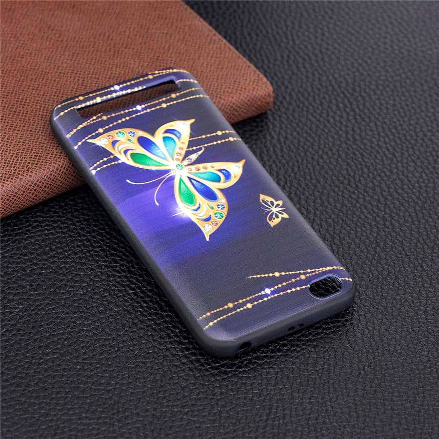 Xiaomi Redmi 5A Case Embossed Printing Soft TPU Back Cover Anti-dust Shockproof for Xiaomi Redmi 5A