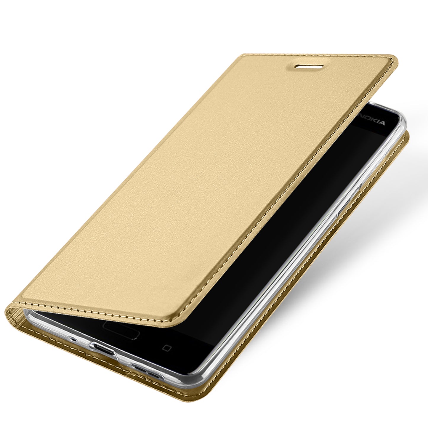 Nokia 8 Case Skinpro Simple Style PU Leather Card Slot Magnetic Flip Cover for Nokia 8