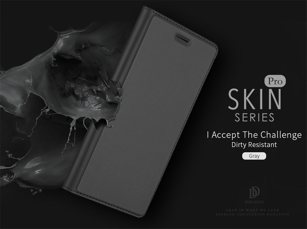 Nokia 8 Case Skinpro Simple Style PU Leather Card Slot Magnetic Flip Cover for Nokia 8