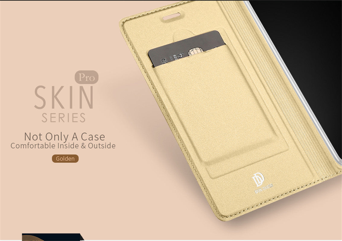 Nokia 8 Case Skinpro Simple Style PU Leather Card Slot Magnetic Flip Cover for Nokia 8