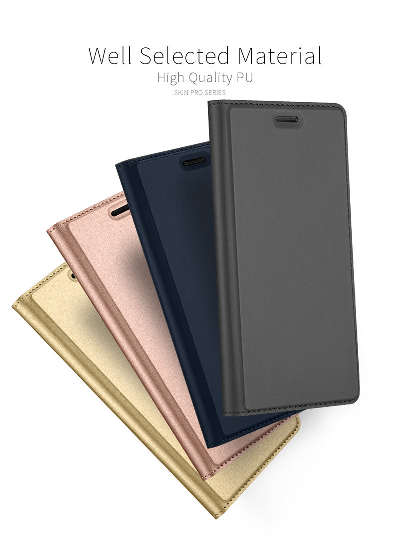 Nokia 8 Case Skinpro Simple Style PU Leather Card Slot Magnetic Flip Cover for Nokia 8