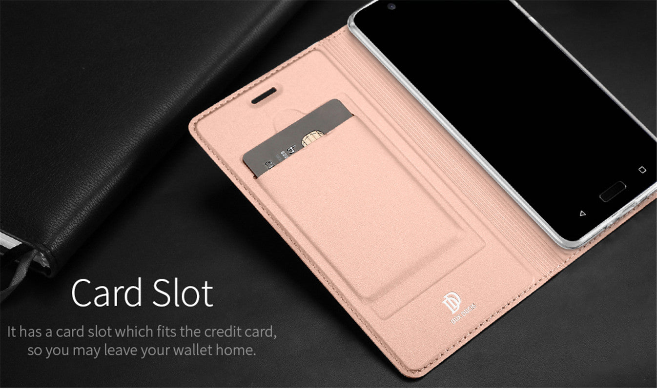 Nokia 8 Case Skinpro Simple Style PU Leather Card Slot Magnetic Flip Cover for Nokia 8