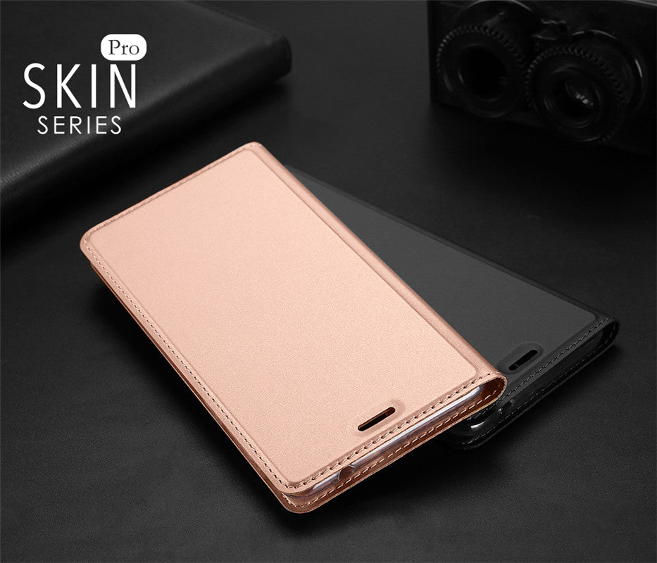 Nokia 8 Case Skinpro Simple Style PU Leather Card Slot Magnetic Flip Cover for Nokia 8