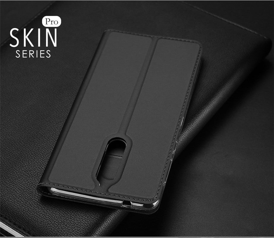 Nokia 8 Case Skinpro Simple Style PU Leather Card Slot Magnetic Flip Cover for Nokia 8