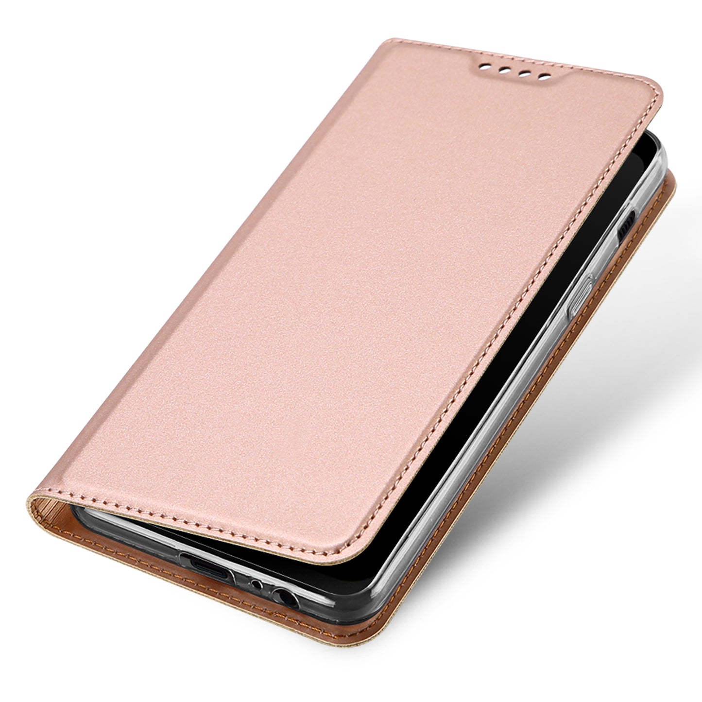 Samsung A5 2018 Case Skinpro Simple Style PU Leather Card Slot Magnetic Flip Cover for Samsung A5 2018