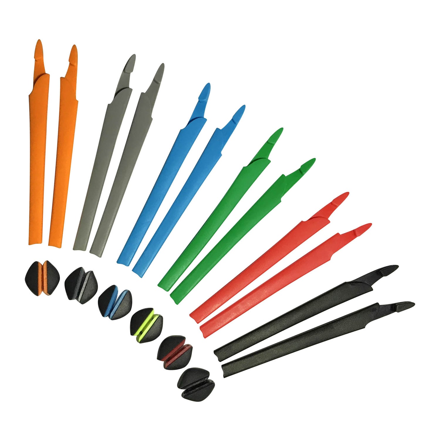 HKUCO Replacement Silicone Leg Set For Crosslink Sunglasses Earsocks Rubber Kit