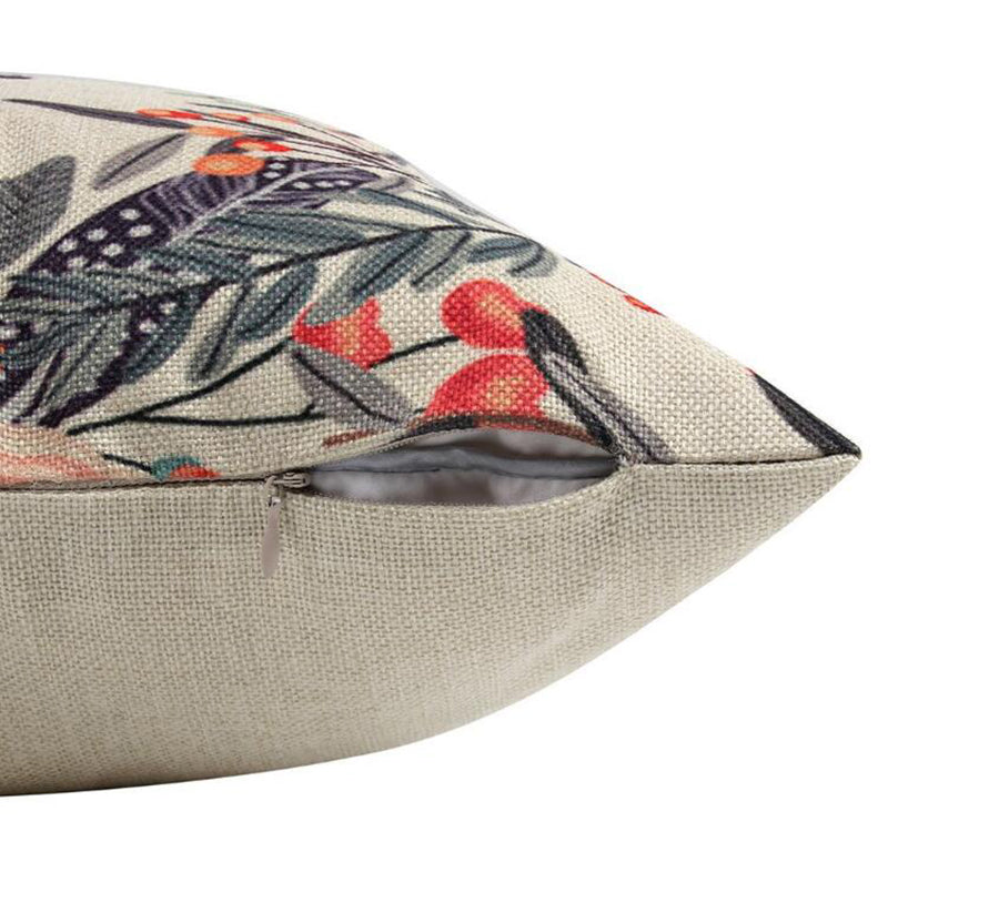 Unique Pillow Shams Beautiful Cotton Linen BE HAPPY Pattern Sofa Simple Home Decor Throw Pillow Case Cushion Cover