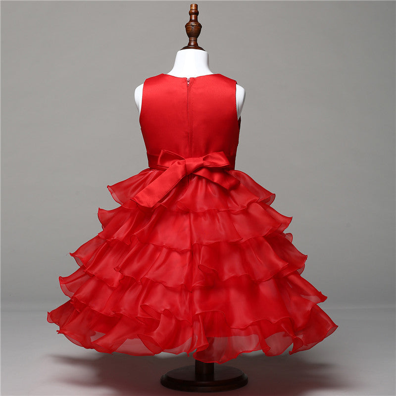 Girl Tutu Dress Princess Prom Formal Events For Teenager Birthday Party Kids Dresses For Girls Baby Clothes MK-016