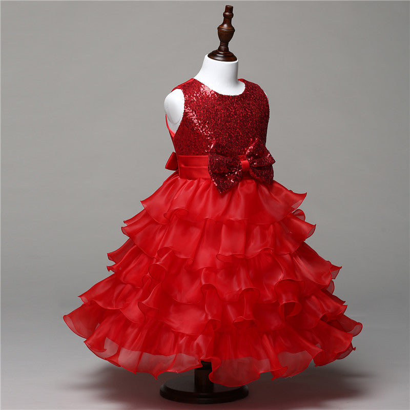 Girl Tutu Dress Princess Prom Formal Events For Teenager Birthday Party Kids Dresses For Girls Baby Clothes MK-016