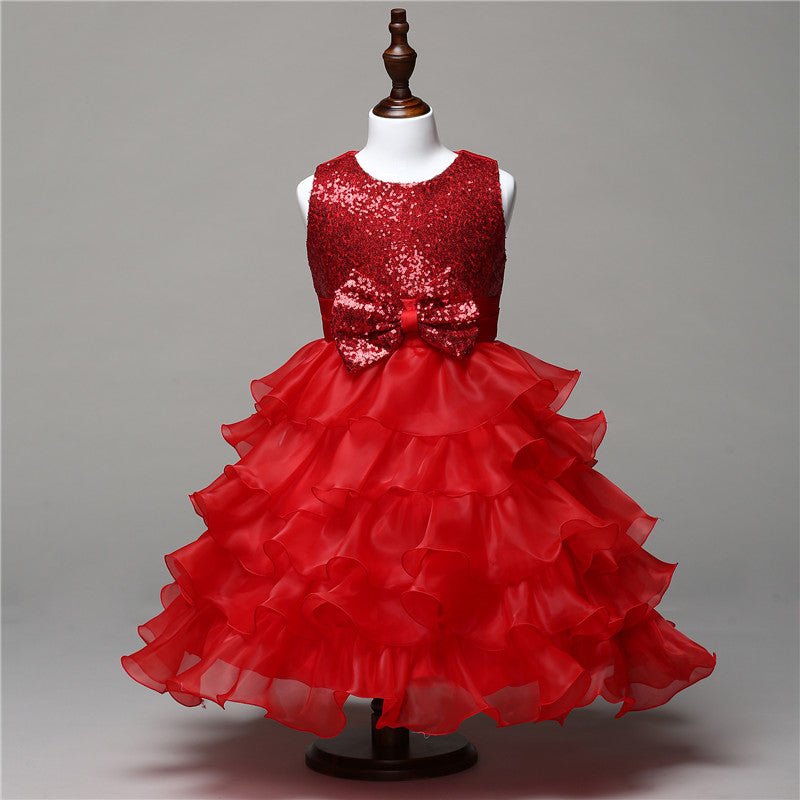 Girl Tutu Dress Princess Prom Formal Events For Teenager Birthday Party Kids Dresses For Girls Baby Clothes MK-016