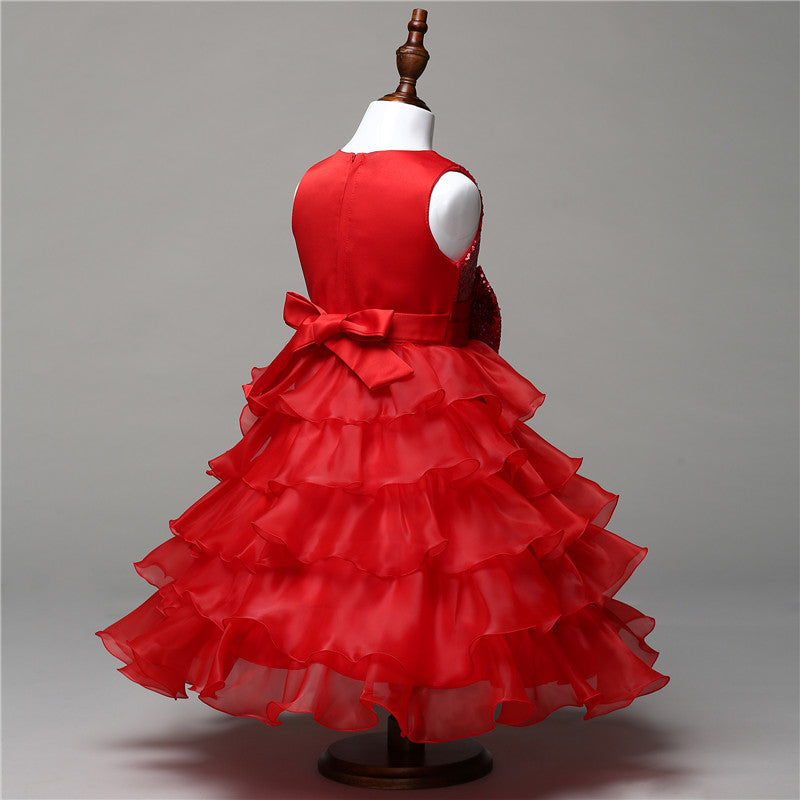 Girl Tutu Dress Princess Prom Formal Events For Teenager Birthday Party Kids Dresses For Girls Baby Clothes MK-016