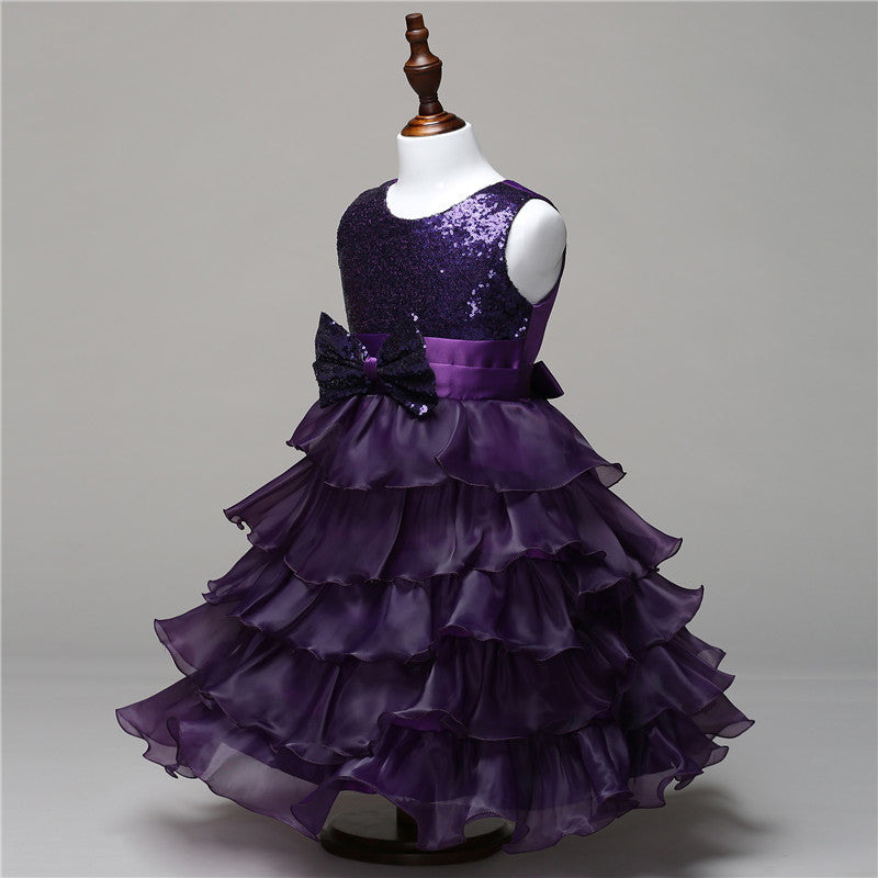 Girl Tutu Dress Princess Prom Formal Events For Teenager Birthday Party Kids Dresses For Girls Baby Clothes MK-016