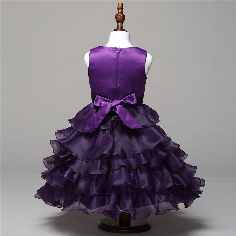 Girl Tutu Dress Princess Prom Formal Events For Teenager Birthday Party Kids Dresses For Girls Baby Clothes MK-016