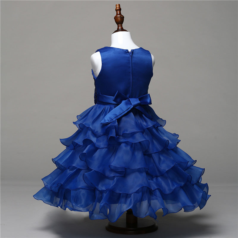 Girl Tutu Dress Princess Prom Formal Events For Teenager Birthday Party Kids Dresses For Girls Baby Clothes MK-016