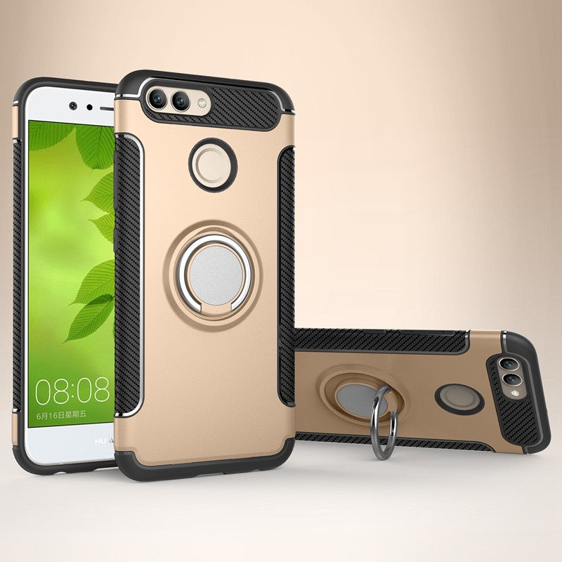 Case for Huawei Nova 2 Plus Case Car Holder Magnetic Suction Bracket Cover For Huawei Nova 2 Case Ring Holder Stand