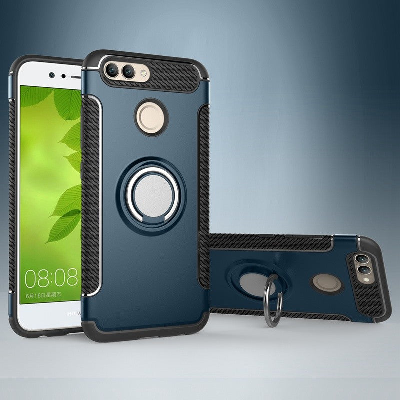 Case for Huawei Nova 2 Plus Case Car Holder Magnetic Suction Bracket Cover For Huawei Nova 2 Case Ring Holder Stand