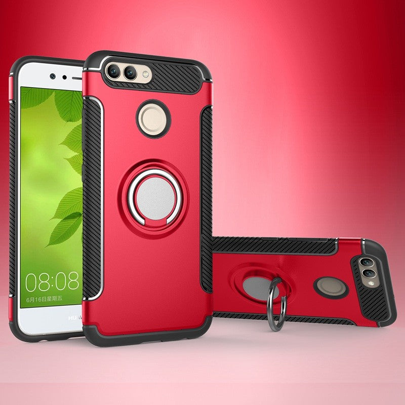 Case for Huawei Nova 2 Plus Case Car Holder Magnetic Suction Bracket Cover For Huawei Nova 2 Case Ring Holder Stand