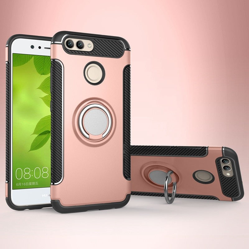 Case for Huawei Nova 2 Plus Case Car Holder Magnetic Suction Bracket Cover For Huawei Nova 2 Case Ring Holder Stand