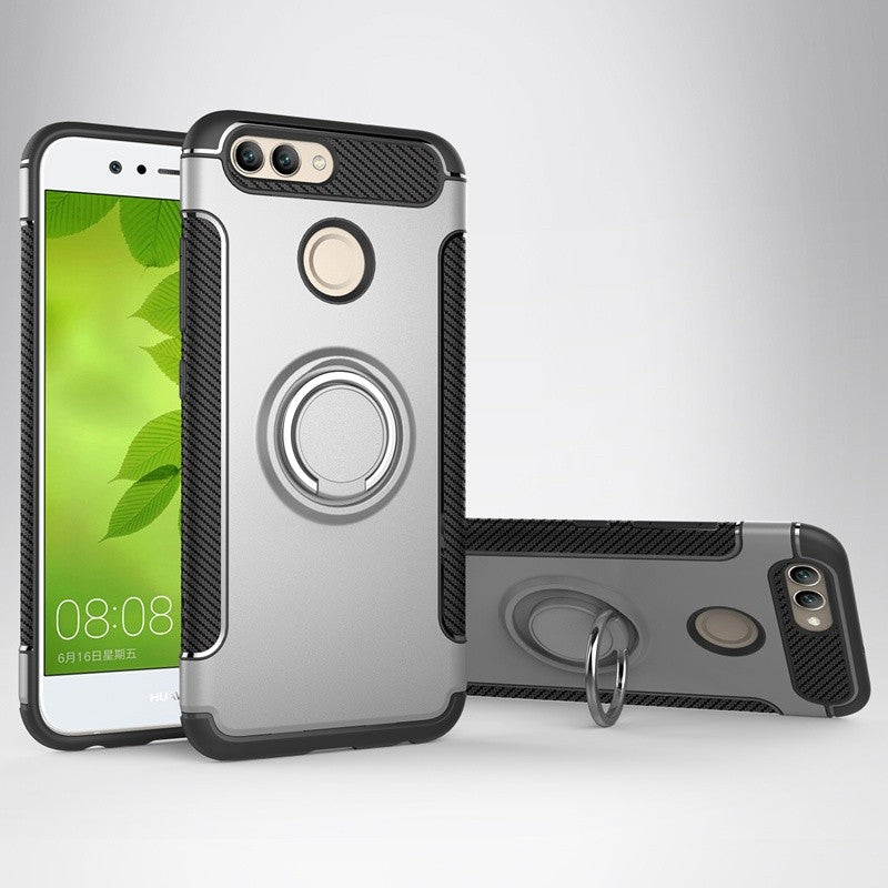 Case for Huawei Nova 2 Plus Case Car Holder Magnetic Suction Bracket Cover For Huawei Nova 2 Case Ring Holder Stand