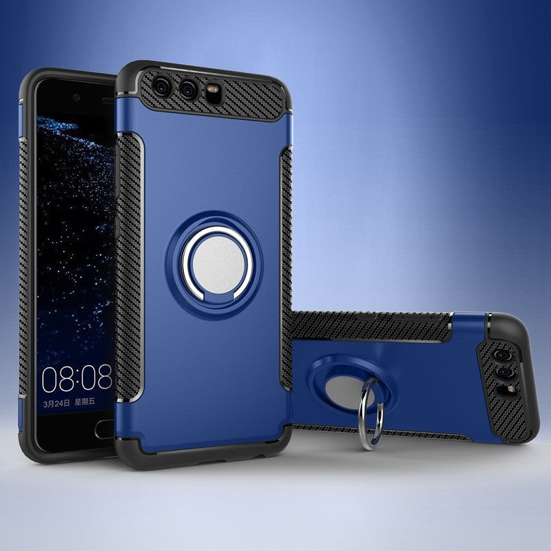 Case for Huawei P10 Plus Case Car Holder Magnetic Suction Bracket Cover For Huawei P10Plus Back Cover Ring Holder Stand